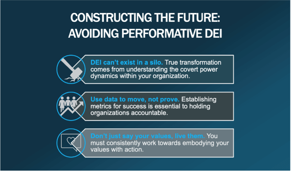 Constructing the Future: Avoiding Performative DEI